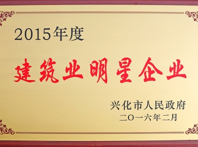 2015年度興化建筑業(yè)明星企業(yè)